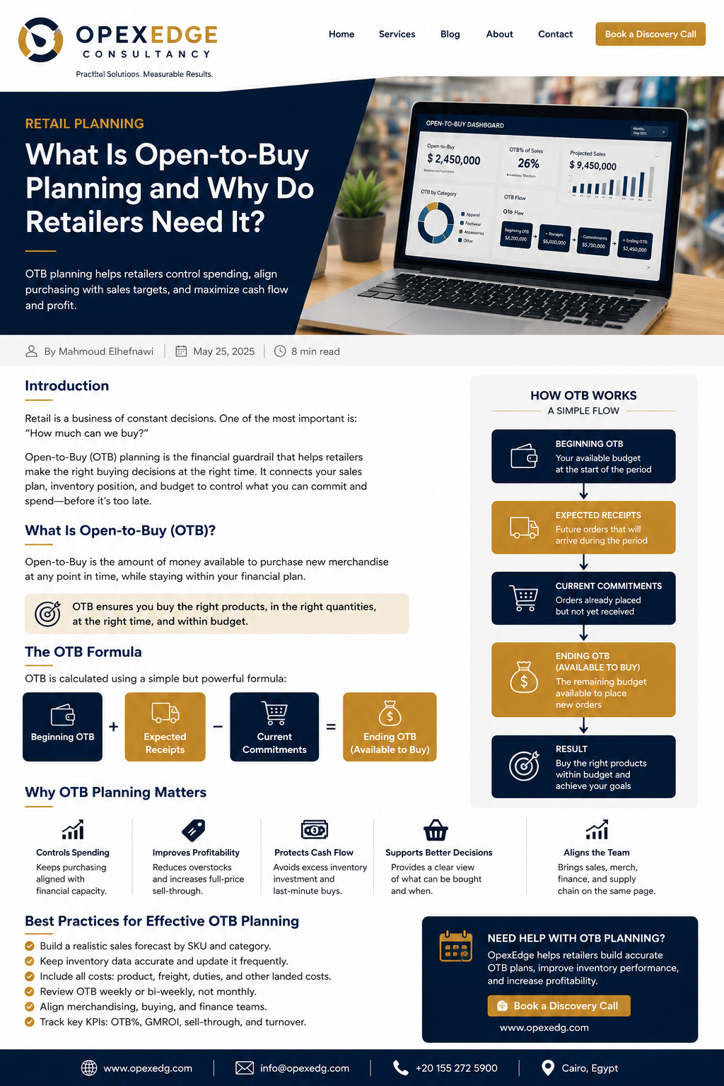 AI-powered OTB open-to-buy calculation and planning