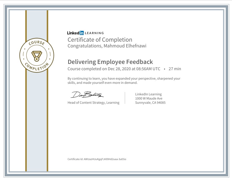 Delivering Employee Feedback