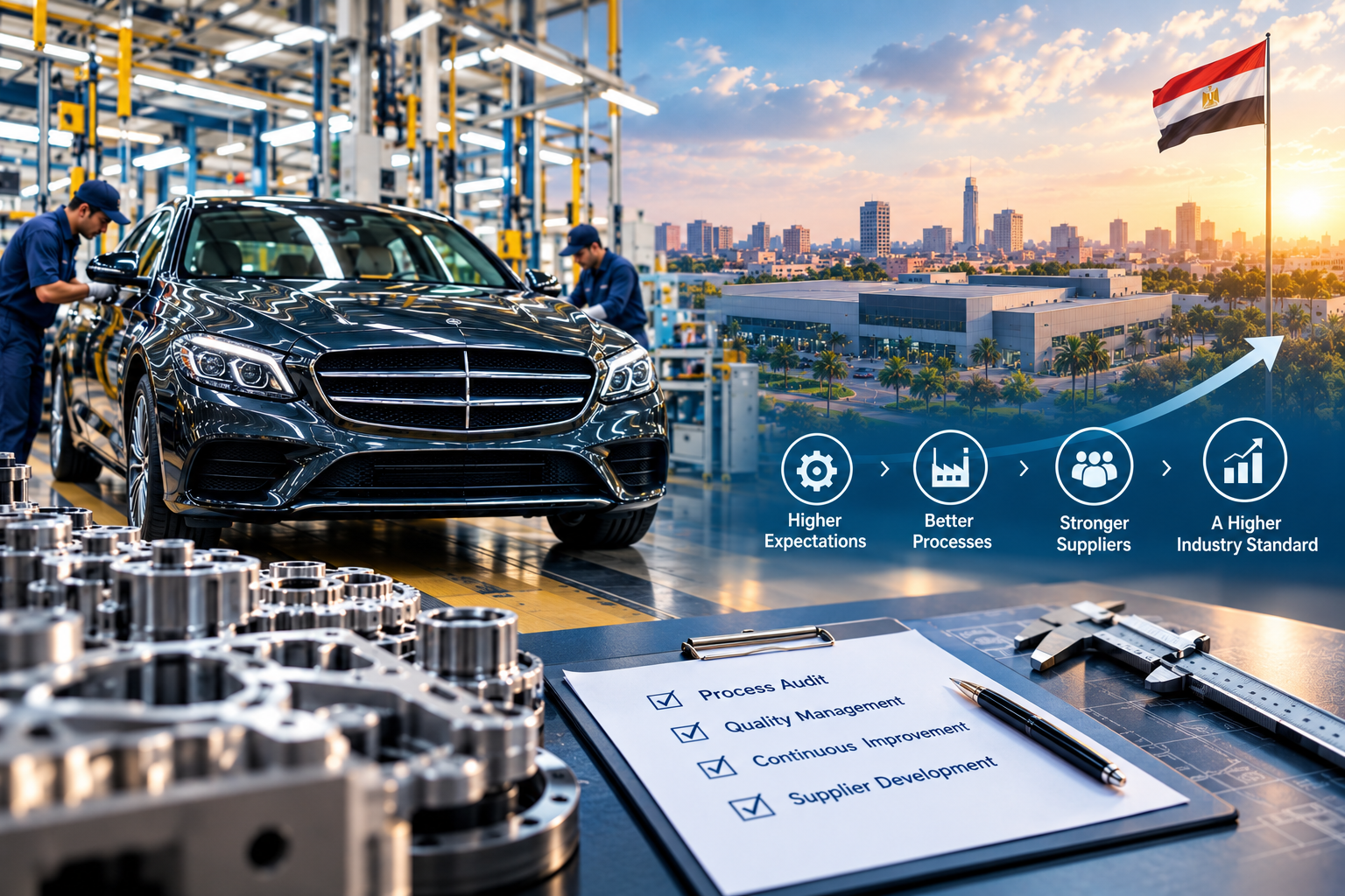 How Mercedes-Benz Raised Quality Standards in Egypt’s Auto Parts Industry